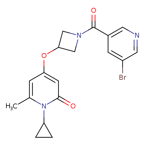 4-{[1-(5-bromopyridine-3-carbonyl)azetidin-3-yl]oxy}-1-cyclopropyl-6-methyl-1,2-dihydropyridin-2-one