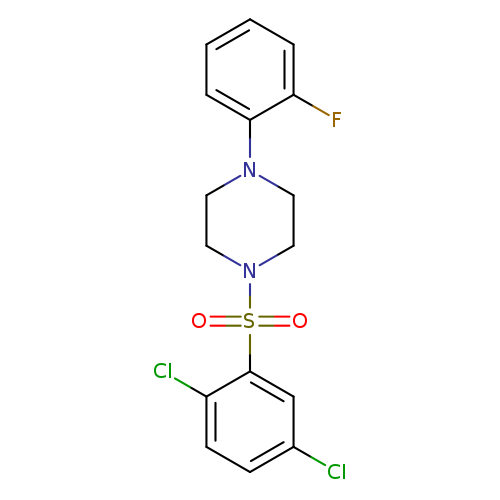 1-(2,5-dichlorobenzenesulfonyl)-4-(2-fluorophenyl)piperazine