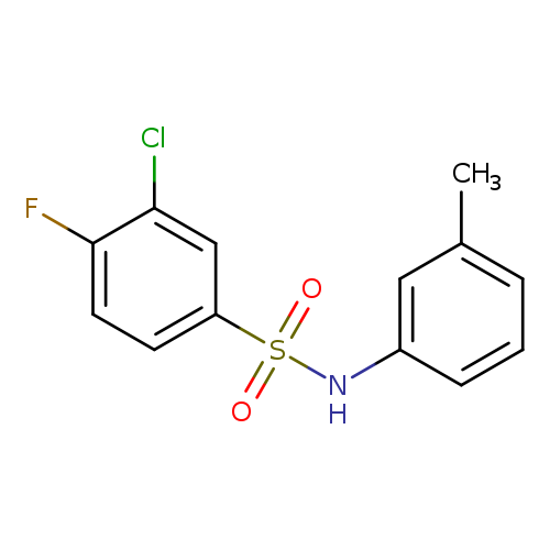 3-chloro-4-fluoro-N-(3-methylphenyl)benzene-1-sulfonamide