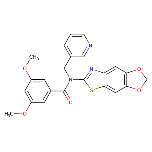 N-{4,6-dioxa-10-thia-12-azatricyclo[7.3.0.0^{3,7}]dodeca-1(9),2,7,11-tetraen-11-yl}-3,5-dimethoxy-N-[(pyridin-3-yl)methyl]benzamide