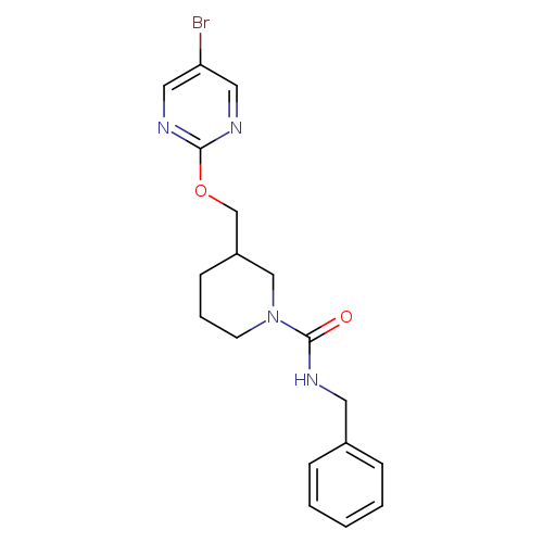 N-benzyl-3-{[(5-bromopyrimidin-2-yl)oxy]methyl}piperidine-1-carboxamide