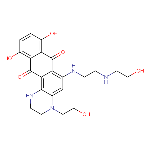 Naphtho[2,3-f]quinoxaline-7,12-dione,1,2,3,4-tetrahydro-8,11-dihydroxy-4-(2-hydroxyethyl)-6-[[2-[(2-hydroxyethyl)amino]ethyl]amino]-