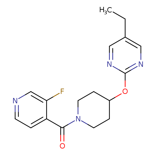 5-ethyl-2-{[1-(3-fluoropyridine-4-carbonyl)piperidin-4-yl]oxy}pyrimidine