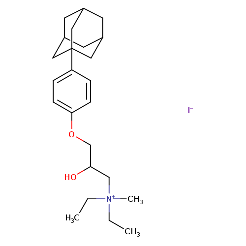 {3-[4-(adamantan-1-yl)phenoxy]-2-hydroxypropyl}diethylmethylazanium iodide