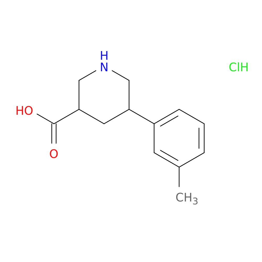 5-(3-methylphenyl)piperidine-3-carboxylic acid hydrochloride