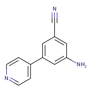 3-amino-5-(pyridin-4-yl)benzonitrile