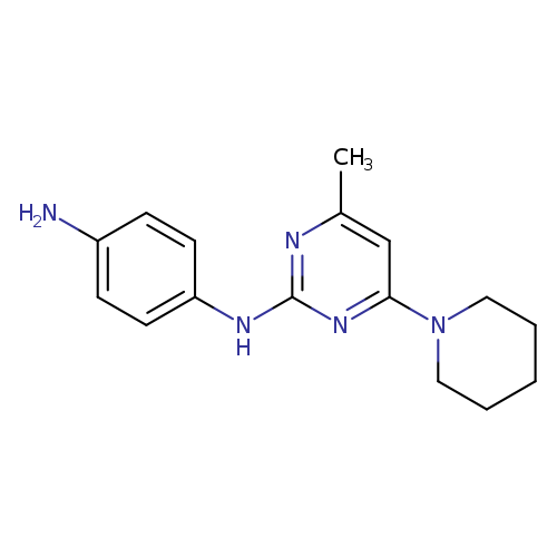 N1-[4-methyl-6-(piperidin-1-yl)pyrimidin-2-yl]benzene-1,4-diamine