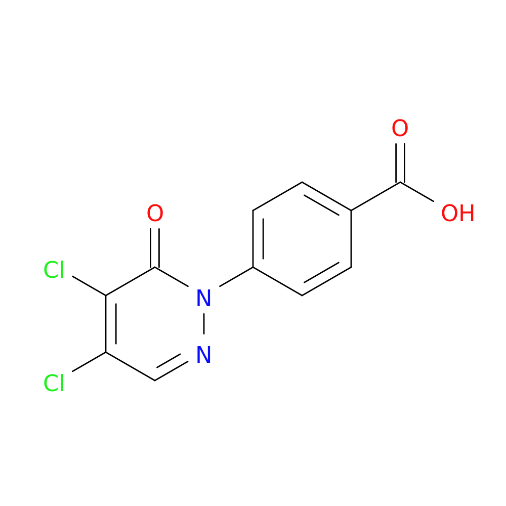 4-(4,5-dichloro-6-oxo-1,6-dihydropyridazin-1-yl)benzoic acid