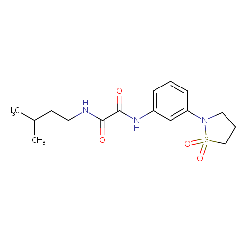 N'-[3-(1,1-dioxo-1lambda6,2-thiazolidin-2-yl)phenyl]-N-(3-methylbutyl)ethanediamide
