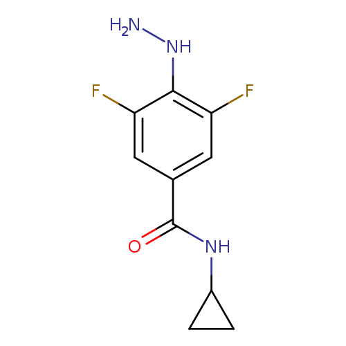 N-cyclopropyl-3,5-difluoro-4-hydrazinylbenzamide