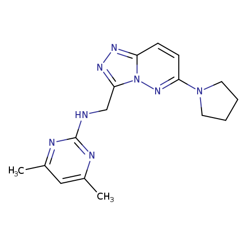 4,6-dimethyl-N-{[6-(pyrrolidin-1-yl)-[1,2,4]triazolo[4,3-b]pyridazin-3-yl]methyl}pyrimidin-2-amine