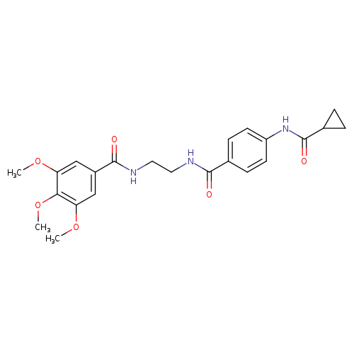 4-cyclopropaneamido-N-{2-[(3,4,5-trimethoxyphenyl)formamido]ethyl}benzamide