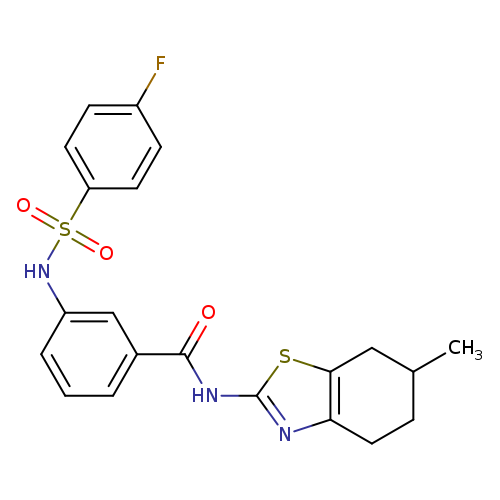 3-(4-fluorobenzenesulfonamido)-N-(6-methyl-4,5,6,7-tetrahydro-1,3-benzothiazol-2-yl)benzamide