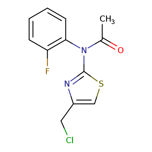 N-[4-(chloromethyl)-1,3-thiazol-2-yl]-N-(2-fluorophenyl)acetamide