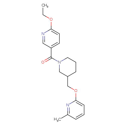 2-ethoxy-5-(3-{[(6-methylpyridin-2-yl)oxy]methyl}piperidine-1-carbonyl)pyridine