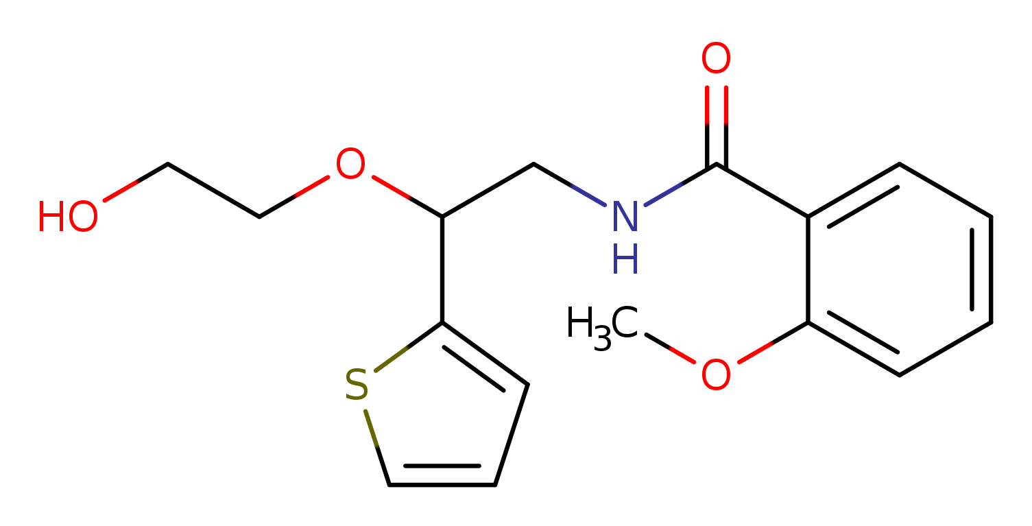 N-[2-(2-hydroxyethoxy)-2-(thiophen-2-yl)ethyl]-2-methoxybenzamide