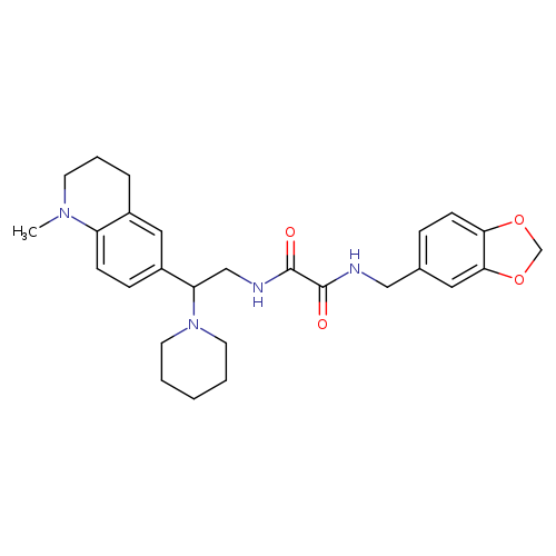 N-[(2H-1,3-benzodioxol-5-yl)methyl]-N'-[2-(1-methyl-1,2,3,4-tetrahydroquinolin-6-yl)-2-(piperidin-1-yl)ethyl]ethanediamide