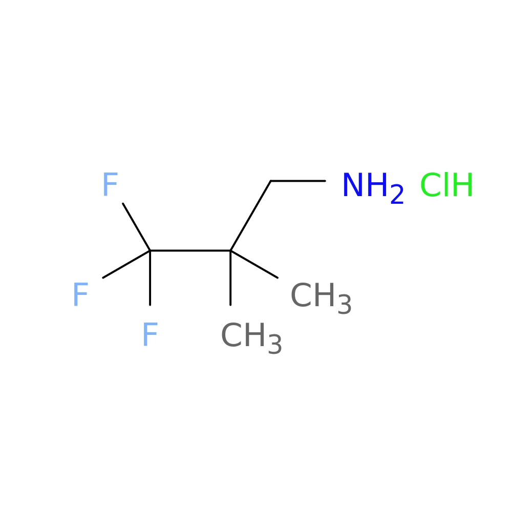 3,3,3-Trifluoro-2,2-dimethylpropan-1-amine hydrochloride