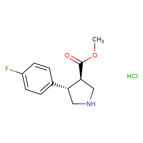 methyl (3R,4S)-4-(4-fluorophenyl)pyrrolidine-3-carboxylate hydrochloride