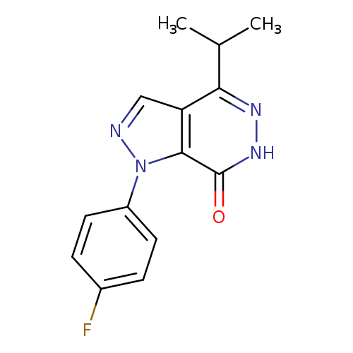 1-(4-FLUOROPHENYL)-4-ISOPROPYL-1,6-DIHYDRO-7H-PYRAZOLO[3,4-D]PYRIDAZIN-7-+