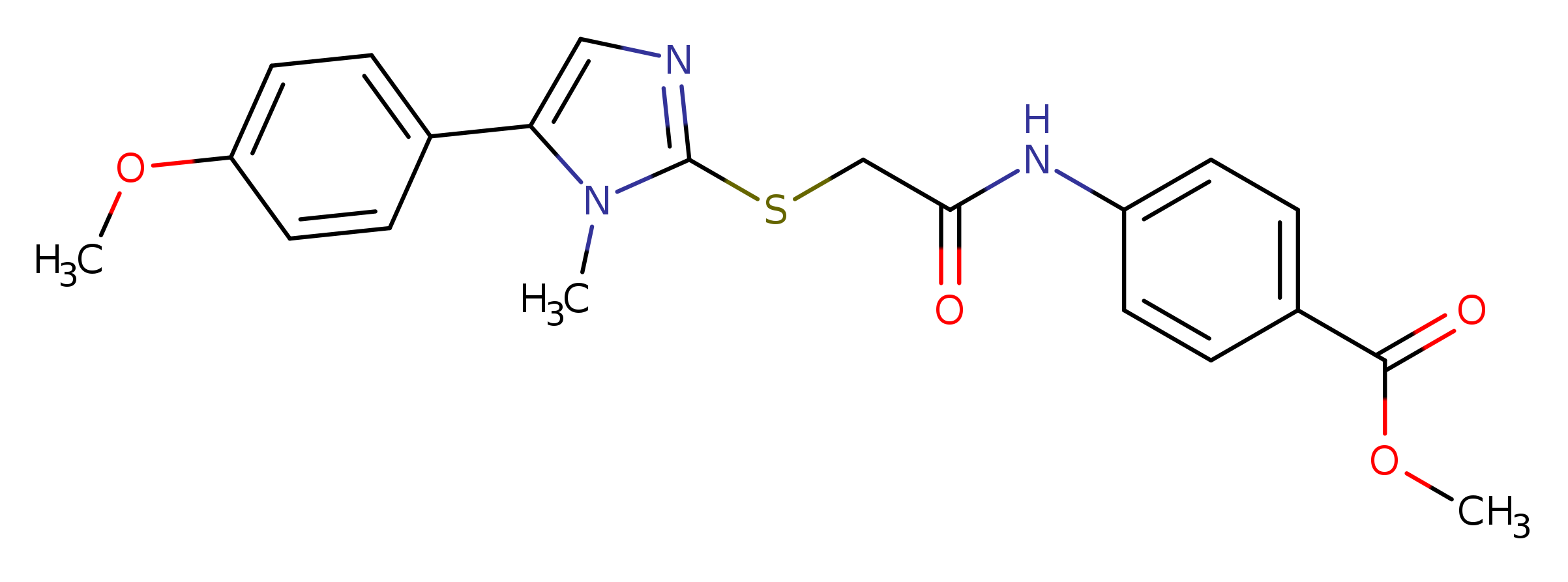 methyl 4-(2-{[5-(4-methoxyphenyl)-1-methyl-1H-imidazol-2-yl]sulfanyl}acetamido)benzoate