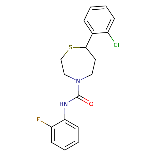 7-(2-chlorophenyl)-N-(2-fluorophenyl)-1,4-thiazepane-4-carboxamide