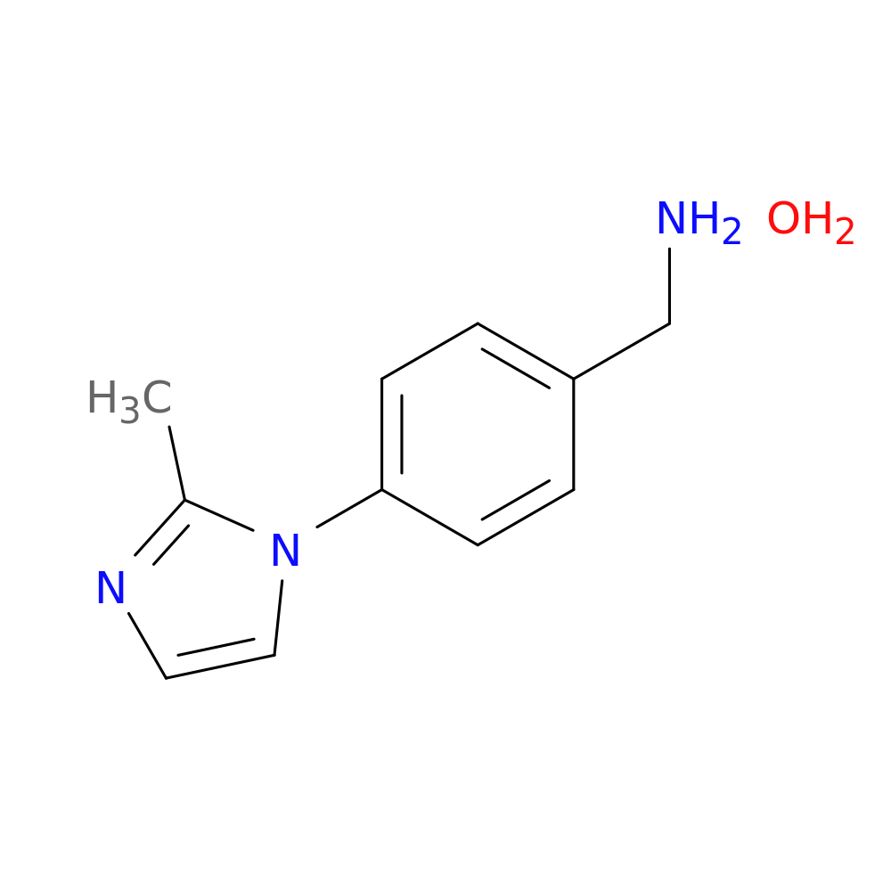 [4-(2-methyl-1H-imidazol-1-yl)benzyl]amine hydrate