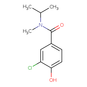 3-chloro-4-hydroxy-N-methyl-N-(propan-2-yl)benzamide