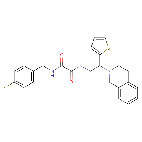 N'-[(4-fluorophenyl)methyl]-N-[2-(1,2,3,4-tetrahydroisoquinolin-2-yl)-2-(thiophen-2-yl)ethyl]ethanediamide