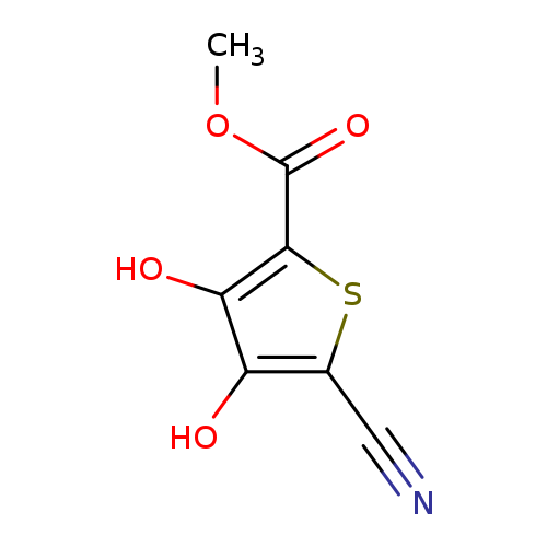 methyl 5-cyano-3,4-dihydroxythiophene-2-carboxylate