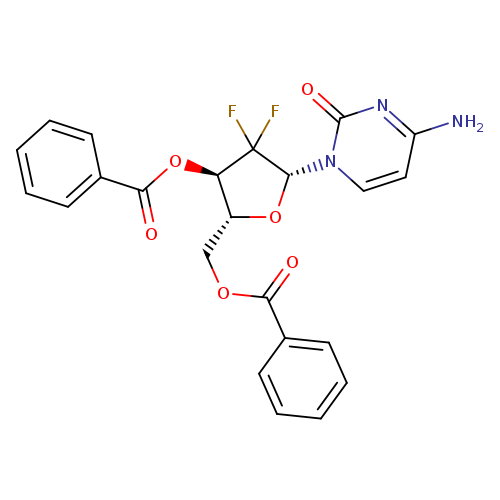 (2R，3R，5R)-5-(4-Amino-2-oxopyrimidin-1(2H)-yl)-2-((benzoyloxy)methyl)-4，4-difluorotetrahydrofuran-3-yl benzoate