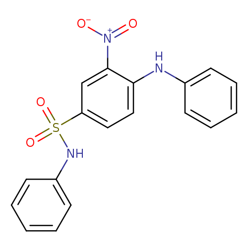 Benzenesulfonamide, 3-nitro-N-phenyl-4-(phenylamino)-