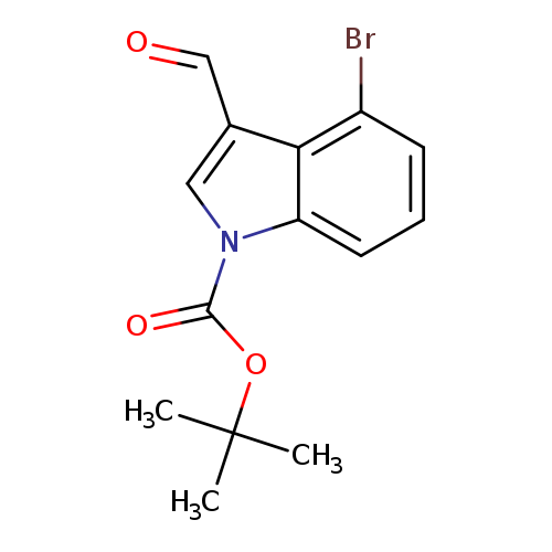 1H-Indole-1-carboxylic acid, 4-bromo-3-formyl-, 1,1-dimethylethyl ester