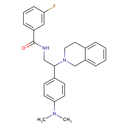 N-{2-[4-(dimethylamino)phenyl]-2-(1,2,3,4-tetrahydroisoquinolin-2-yl)ethyl}-3-fluorobenzamide