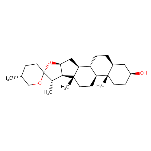 (2aS,2'R,4S,5'R,6aS,6bS,8aS,8bR,9S,11aS,12aS,12bR)-5',6a,8a,9-Tetramethyldocosahydrospiro[naphtho[2',1':4,5]indeno[2,1-b]furan-10,2'-pyran]-4-ol