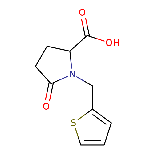 5-oxo-1-[(thiophen-2-yl)methyl]pyrrolidine-2-carboxylic acid