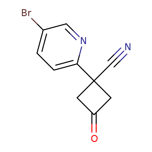 1-(5-bromopyridin-2-yl)-3-oxocyclobutane-1-carbonitrile