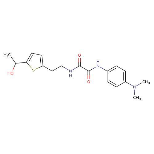 N'-[4-(dimethylamino)phenyl]-N-{2-[5-(1-hydroxyethyl)thiophen-2-yl]ethyl}ethanediamide