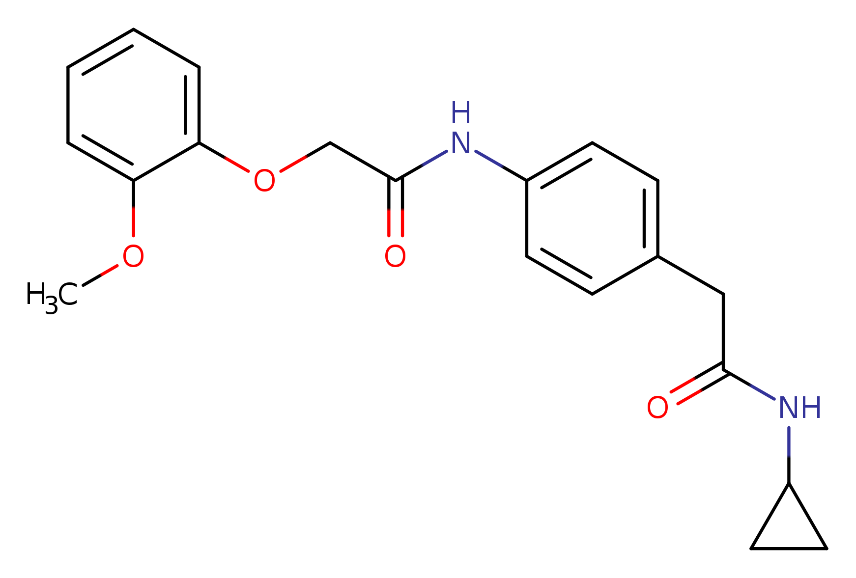N-{4-[(cyclopropylcarbamoyl)methyl]phenyl}-2-(2-methoxyphenoxy)acetamide