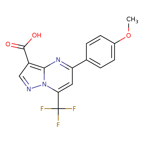 5-(4-Methoxyphenyl)-7-(trifluoromethyl)pyrazolo[1,5-a]pyrimidine-3-carboxylic acid
