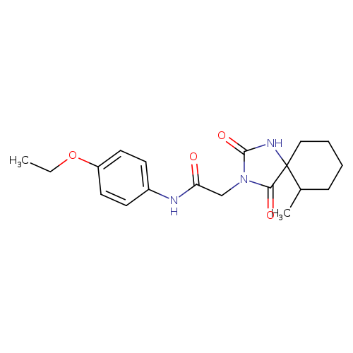 N-(4-ethoxyphenyl)-2-{6-methyl-2,4-dioxo-1,3-diazaspiro[4.5]decan-3-yl}acetamide