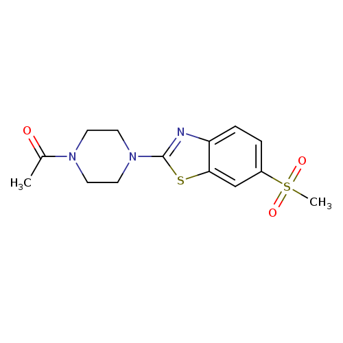 1-[4-(6-methanesulfonyl-1,3-benzothiazol-2-yl)piperazin-1-yl]ethan-1-one