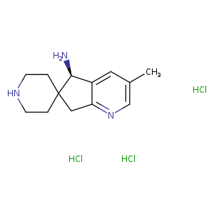 (5R)-3-methylspiro[5,7-dihydrocyclopenta[b]pyridine-6,4'-piperidine]-5-amine;trihydrochloride