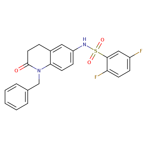 N-(1-benzyl-2-oxo-1,2,3,4-tetrahydroquinolin-6-yl)-2,5-difluorobenzene-1-sulfonamide