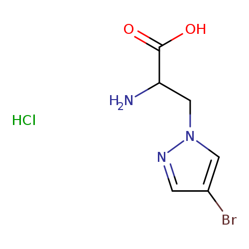 2-amino-3-(4-bromo-1H-pyrazol-1-yl)propanoic acid hydrochloride