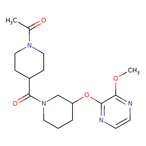 1-(4-{3-[(3-methoxypyrazin-2-yl)oxy]piperidine-1-carbonyl}piperidin-1-yl)ethan-1-one