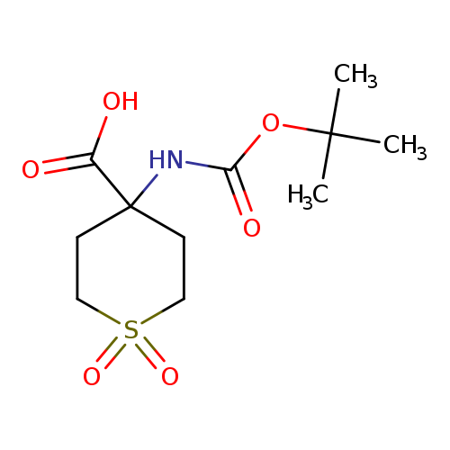 4-((tert-Butoxycarbonyl)amino)tetrahydro-2H-thiopyran-4-carboxylic acid 1,1-dioxide
