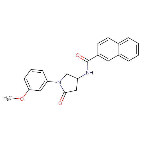 N-[1-(3-methoxyphenyl)-5-oxopyrrolidin-3-yl]naphthalene-2-carboxamide