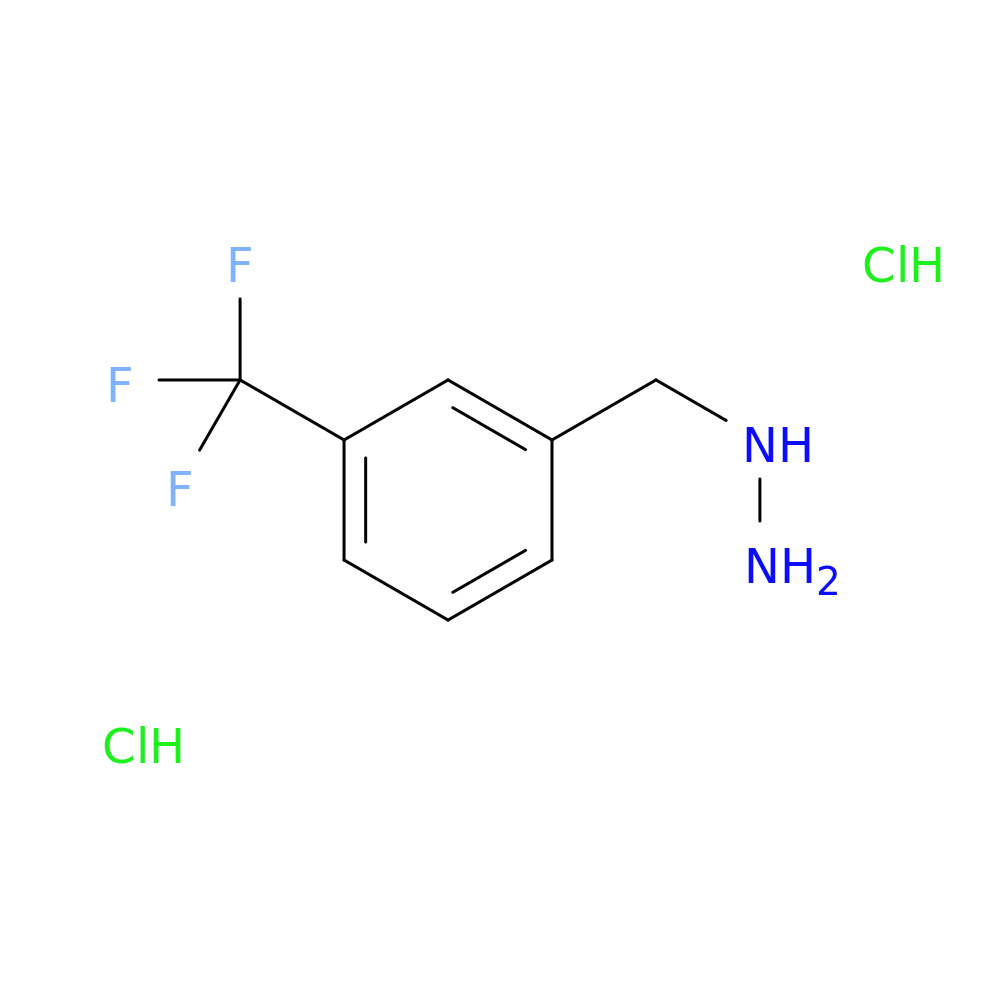 Hydrazine,[[3-(trifluoromethyl)phenyl]methyl]-,hydrochloride (1:2)