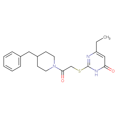 2-{[2-(4-benzylpiperidin-1-yl)-2-oxoethyl]sulfanyl}-6-ethyl-3,4-dihydropyrimidin-4-one